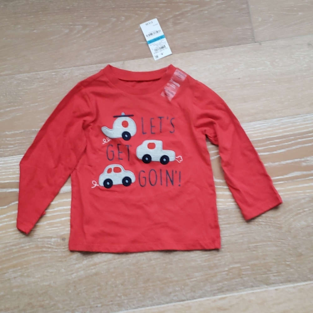 Red long sleeve tees 24months